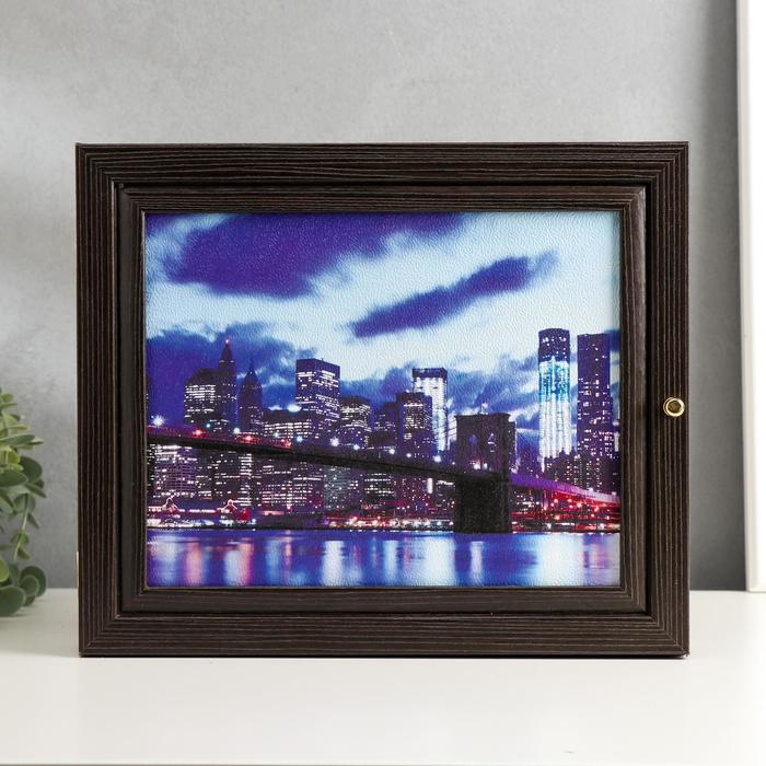 Ключница "Мосты" венге 24х29х4 см