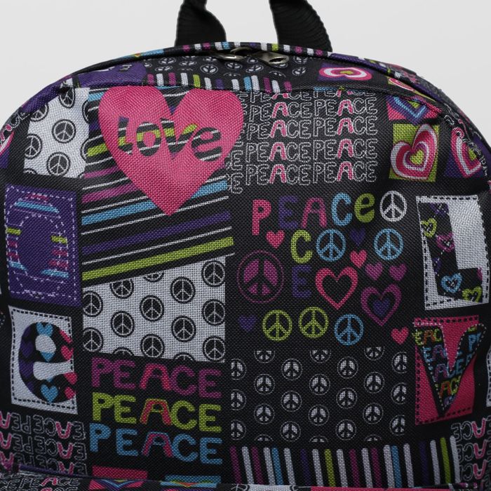 Рюкзак молодежный, 1 отдел на молнии, наружный карман, разноцветный