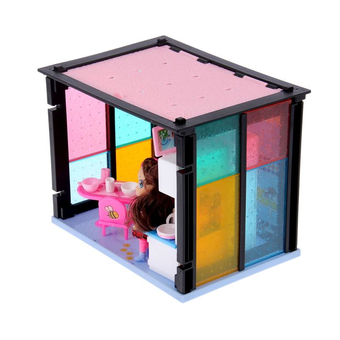 Дом для куклы "Кухня" с куклой и аксессуарами