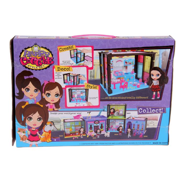 Дом для куклы "Кухня" с куклой и аксессуарами