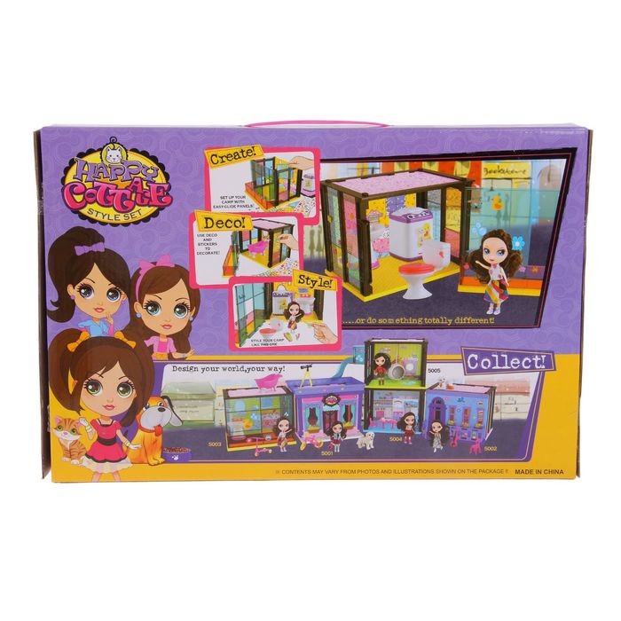 Дом для куклы "Ванная комната" с куклой и аксессуарами