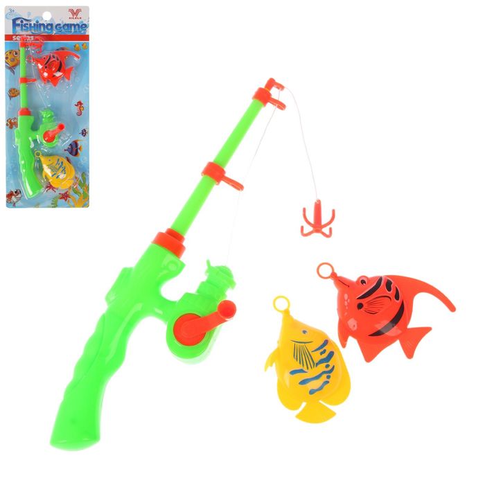 Рыбалка "Весёлая игра", 3 предмета, МИКС