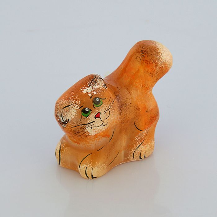Статуэтка Рыжий кот , селенит