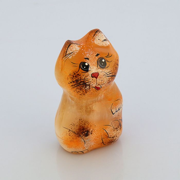 Статуэтка Кот ленивец, селенит