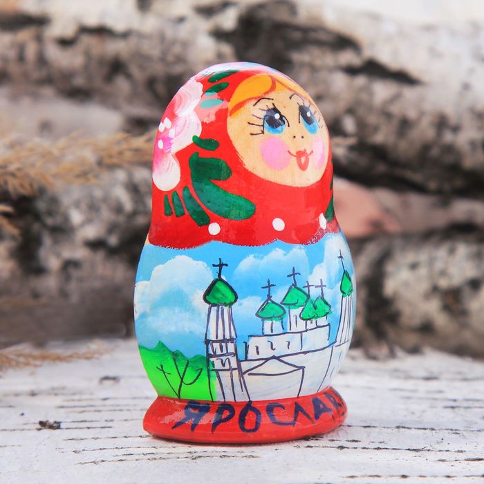 Магнит-половинка матрешка "Ярославль"