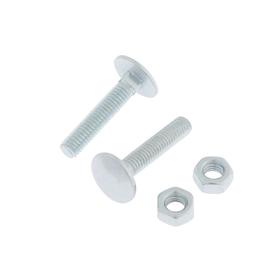 

Болт мебельный Element, DIN603, 6х30 мм, с гайкой, оцинкованный, на блистере 10 шт.