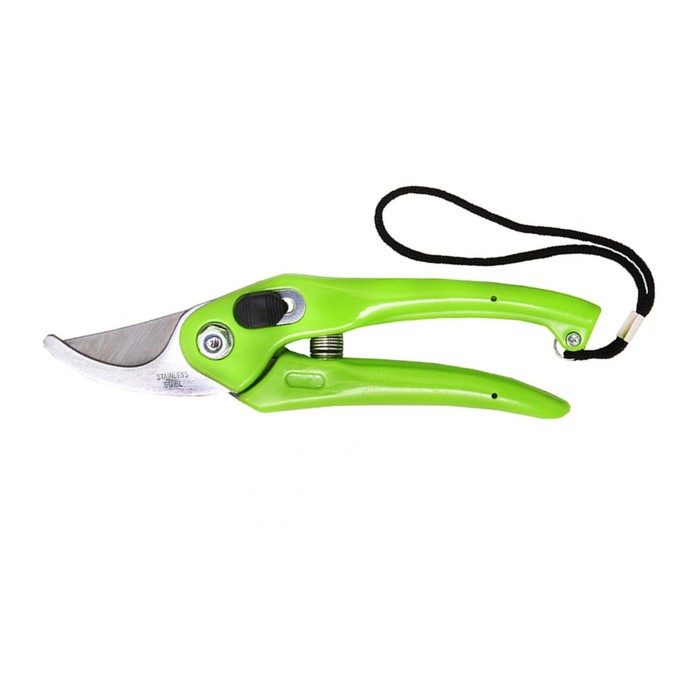 Секатор плоскостной, 7" (18 см), пластиковые ручки