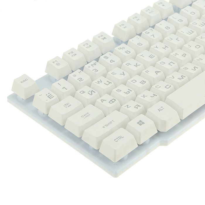 Клавиатура KGK-15U WHITE Dialog Gan-Kata - игровая с подсветкой, USB, белая