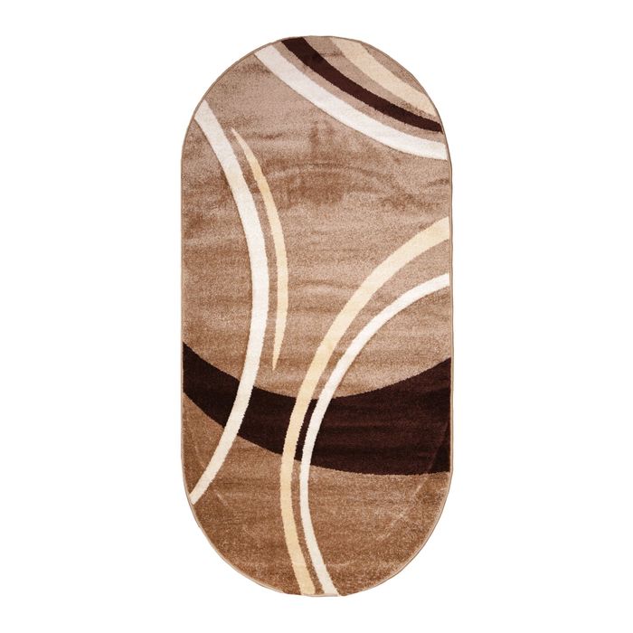 Ковёр FREEZE Carving 6064 K.BEIGE 3.0*5.0 м, овал