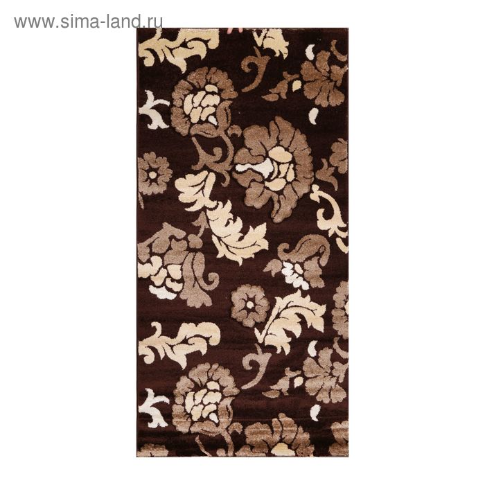 Ковёр прямоугольный Carving 6609, 100 х 200 см, цвет brown ковёр прямоугольный elegance 3092 cream 100 х 200 см