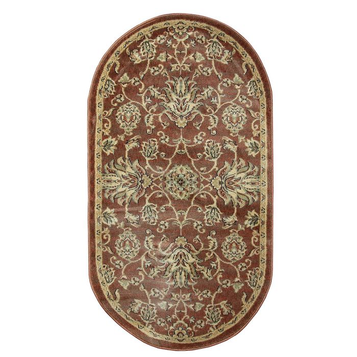 Ковёр Jewel 8944 rust/rust 1,2 х 1,8 м, овал