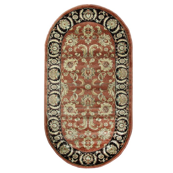 Ковёр Jewel 8945 rust/plum 2 х 3 м, овал