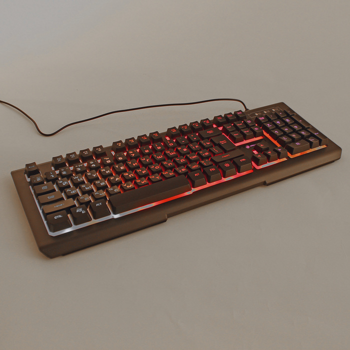 Клавиатура KGK-21U Dialog Gan-Kata - игровая с подсветкой, USB, желтая