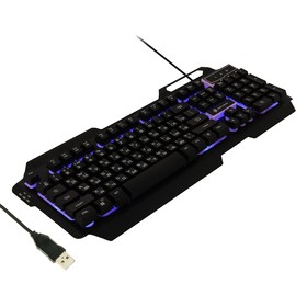 Клавиатура Dialog KGK-25U Gan-Kata, игровая, проводная, подсветка, 104 клавиши, USB, чёрная Ош