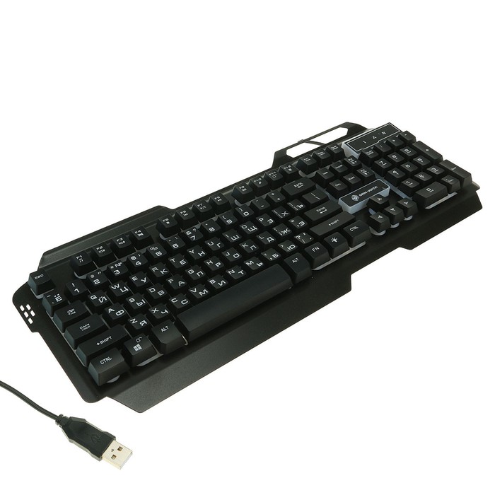 Клавиатура KGK-25U BLACK Dialog Gan-Kata, игровая, с подсветкой, корпус металл, USB, чёрная