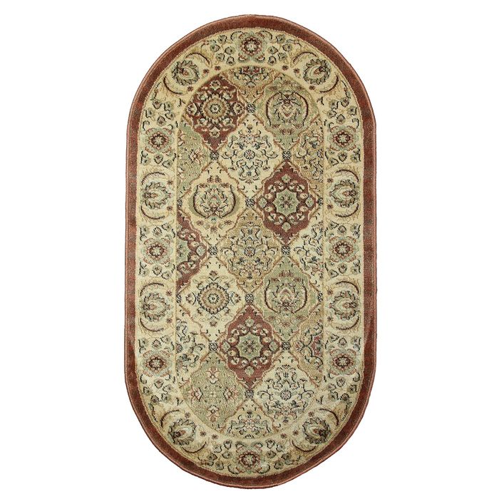 Ковёр Jewel 8946 rust/ivory 1,2 х 1,8 м, овал