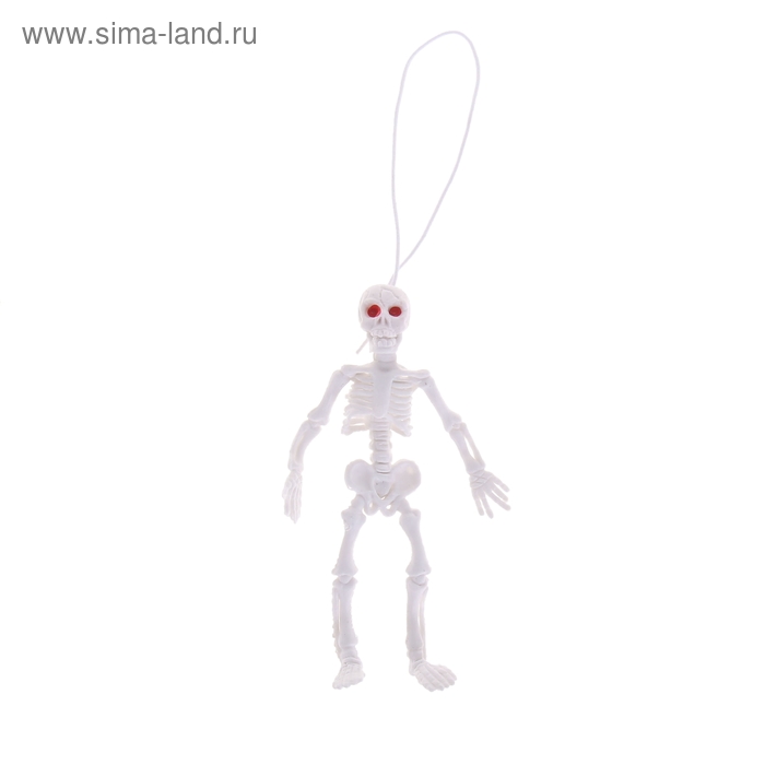фото Подвеска «скелет», цвет белый страна карнавалия