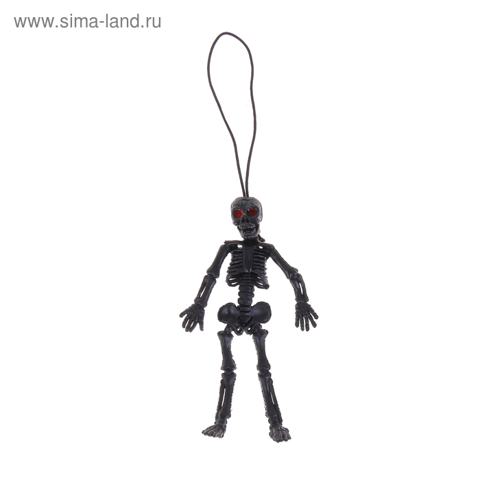 фото Подвеска «скелет», цвет чёрный страна карнавалия