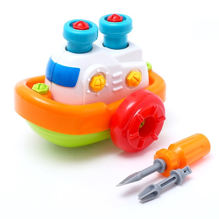 Конструктор отвёрточный «Речной катер», 20 деталей