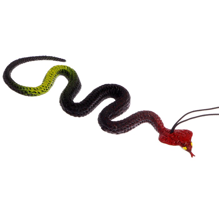 Прикол «Змея», резиновая, чёрная прикол змея резиновая цвета микс