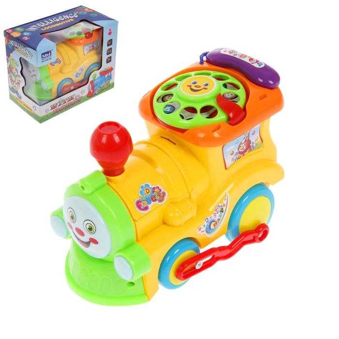 Развивающая игрушка «Паровоз» с трансформером, световой и звуковой эффект, МИКС