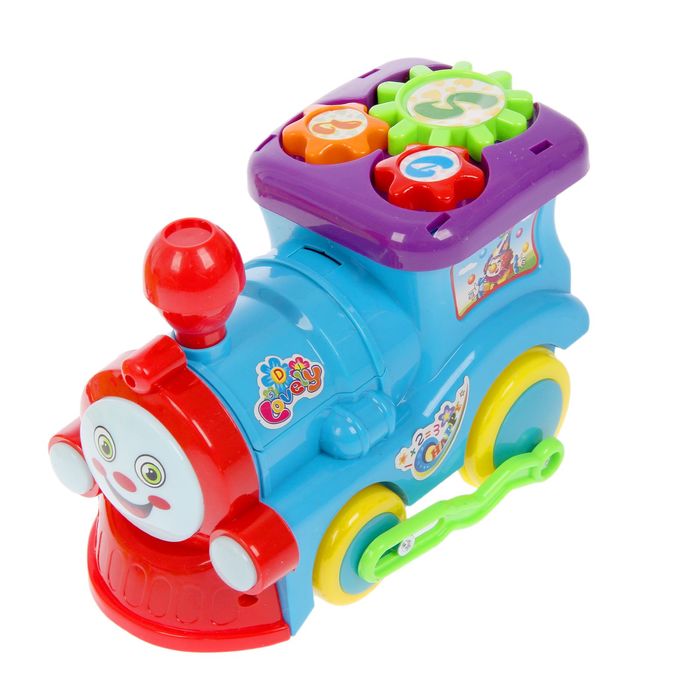 Развивающая игрушка «Паровоз» с трансформером, световой и звуковой эффект, МИКС
