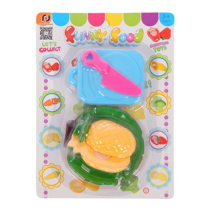 Набор продуктов для нарезки "Фрукты", 4 предмета, МИКС