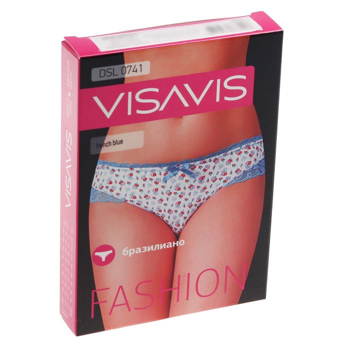 Трусы женские бразилиано DSL0741 цвет синий (french blue), р-р 44 (S)