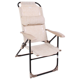 Кресло-шезлонг складное К2, 75 x 59 x 109 см, песочный Ош