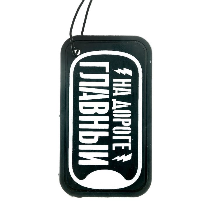 Ароматизатор подвесной "100% мужик", чёрный лёд