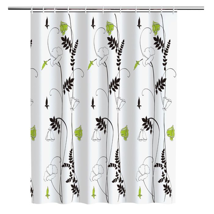 Штора для ванной Herbs, кольца в комплекте