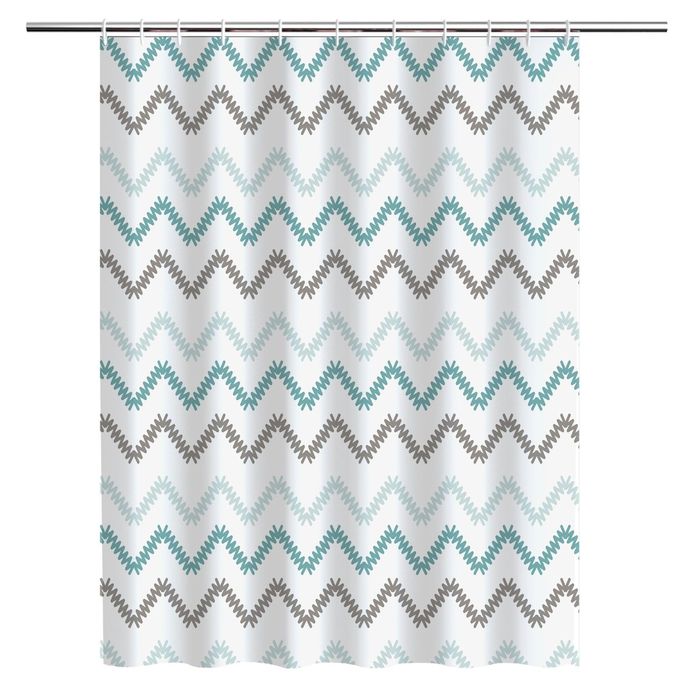 Штора для ванной Wave, кольца в комплекте