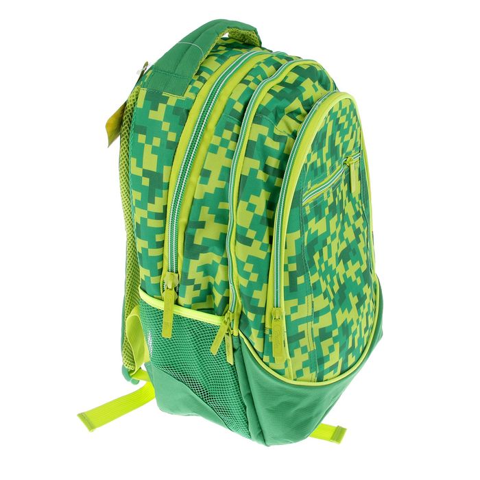 Рюкзак молодежный эргономичная спинка Hatber 42*30*20 Street «Камуфляж», зелёный NRk_17088