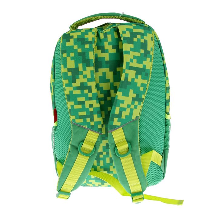 Рюкзак молодежный эргономичная спинка Hatber 42*30*20 Street «Камуфляж», зелёный NRk_17088