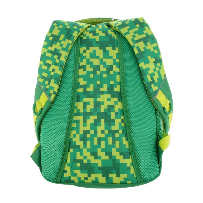 Рюкзак молодежный эргономичная спинка Hatber 42*30*20 Street «Камуфляж», зелёный NRk_17088