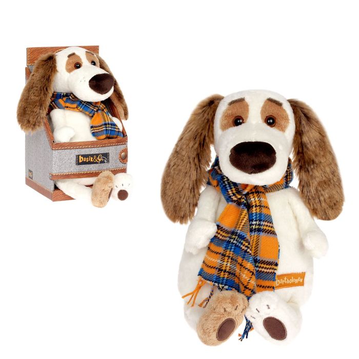 Мягкая игрушка "Бартоломей в шарфе", 27 см