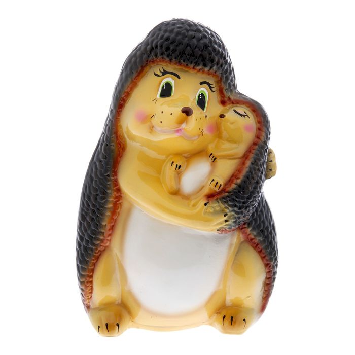 Садовая фигура "Ежиха-мама"