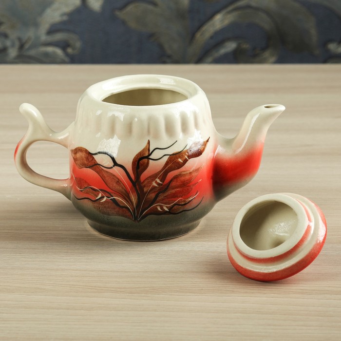 Чайник и сахарница "Красный камыш" чайник 0,75 л и сахарница 0,37 л