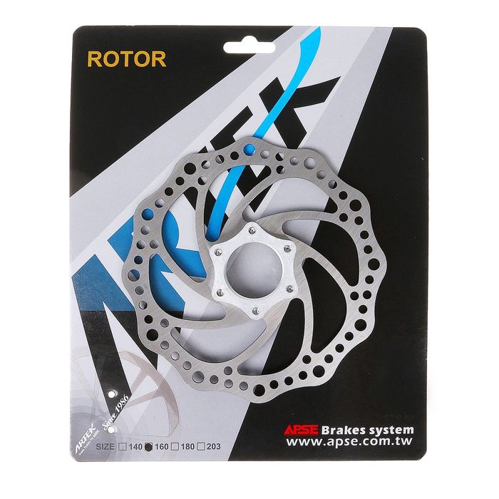 Тормозной диск Artek DR005, 160 мм, 6 болтов, с адаптером, (в комплекте)