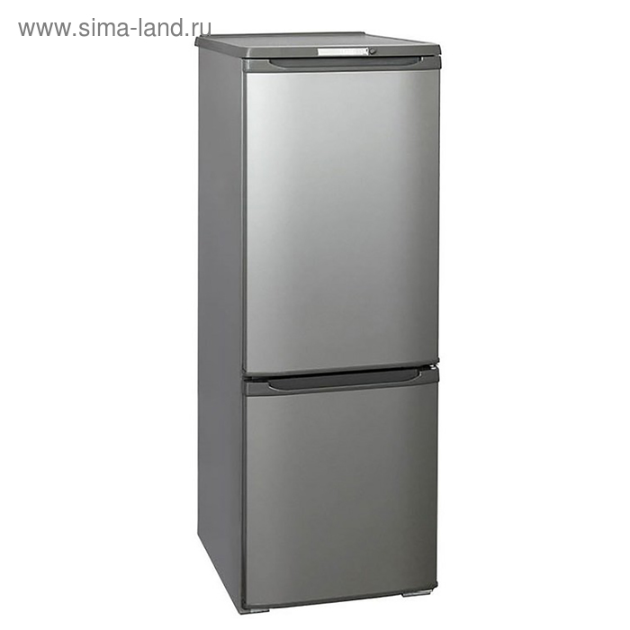 Холодильник Бирюса M 118, двухкамерный, класс А, 180 л, серебристый холодильник бирюса m 124 двухкамерный класс а 205 л цвет металлик