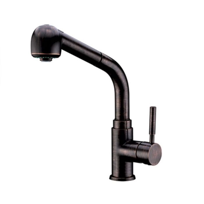 Смеситель для кухни WasserKRAFT А8247, с выдвижной лейкой, "темная бронза"