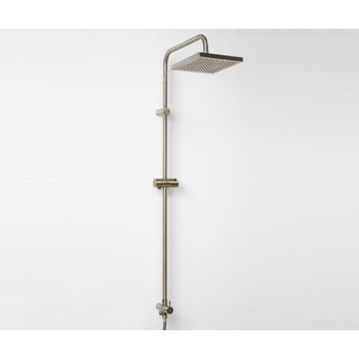 Душевой комплект WasserKRAFT A040, 112х51 см, насадка 20х20 см, пластик, стойка Ø 2 см