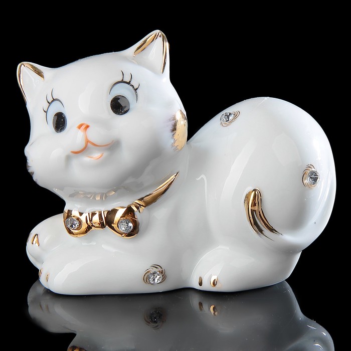 Сувениир «Кот», 9×6×8 см, фарфор