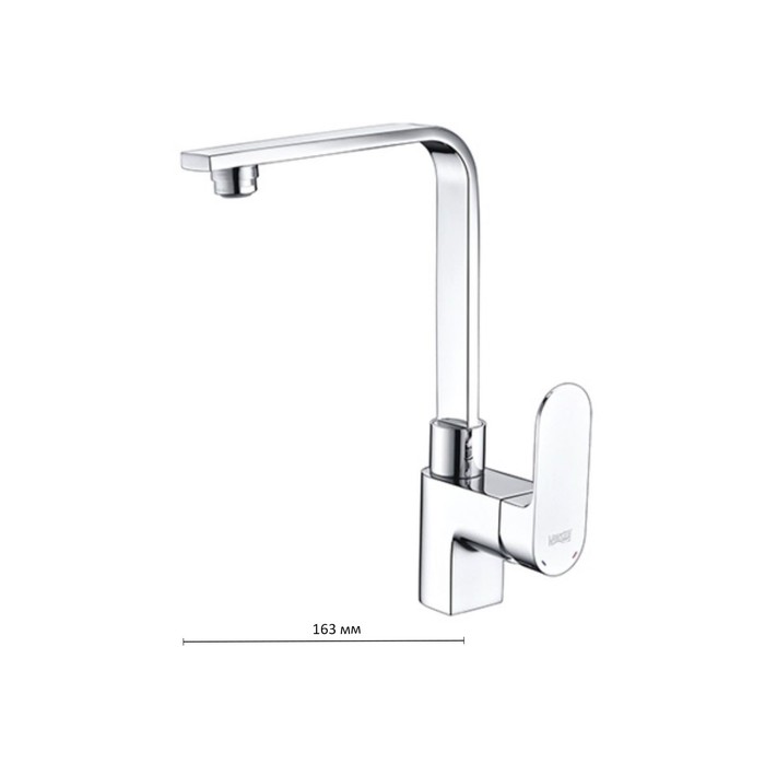 Смеситель для кухни WasserKRAFT Dinkel 5807, хром