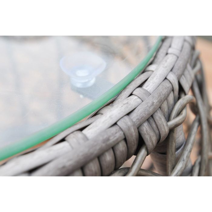 Комплект мебели из 2х кресел и 1 кофейного столика, иск. ротанг, бежевый