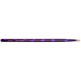 

Барабанные палочки VATER VCP-5 B Color Wrap Purple Optic 5B материал орех