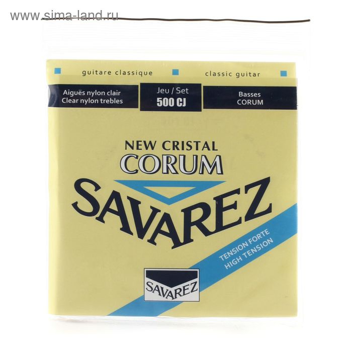 фото Струны для классической гитары savarez 500cj new cristal corum high tension