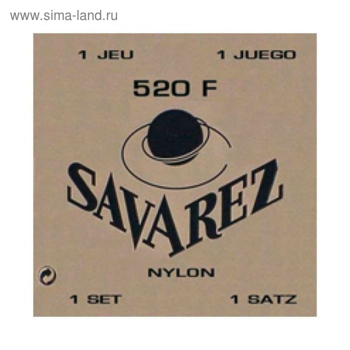 фото Струны для классической гитары savarez 520f nylon normal tension