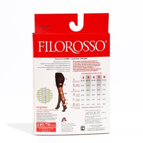 

Колготки компрессионные Filorosso Anticellulitic, 240/70 den,1 класс, цвет бежевый, размер 5