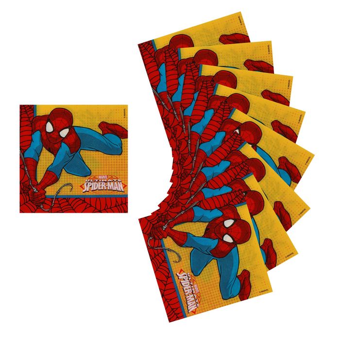 Салфетки 33*33 см "Человек-Паук. Супер сила" *(набор 20 шт)/ Ultimate Spiderman Power